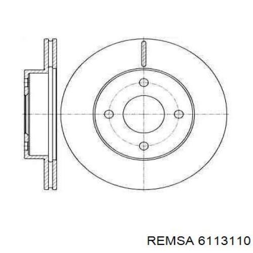 Передние тормозные диски 6113110 Remsa