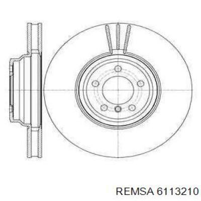 Передние тормозные диски 6113210 Remsa