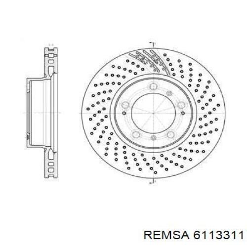 Передние тормозные диски 6113311 Remsa