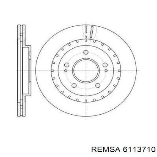 Передние тормозные диски 6113710 Remsa