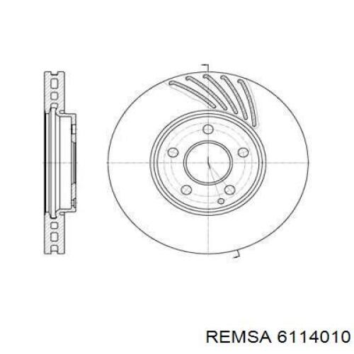 61140.10 Remsa диск тормозной передний