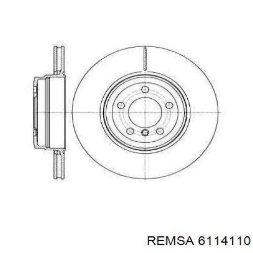 6114110 Remsa диск тормозной задний