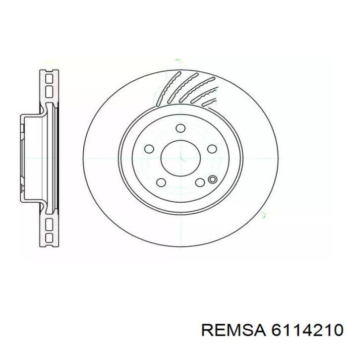 6114210 Remsa диск тормозной передний
