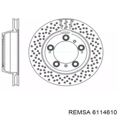 Тормозные диски 6114610 Remsa