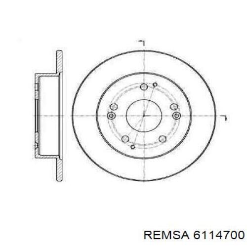 Тормозные диски 6114700 Remsa