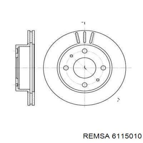 Защита тормозного диска заднего правая 6115010 Remsa