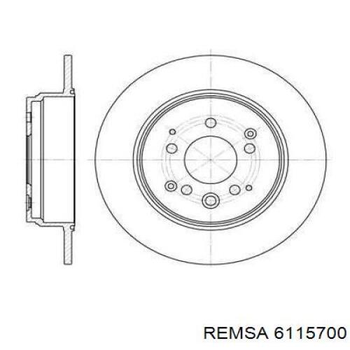 Тормозные диски 6115700 Remsa