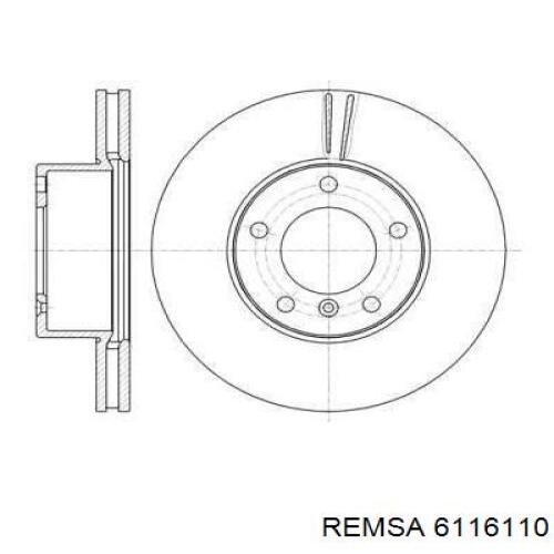 6116110 Remsa диск тормозной передний