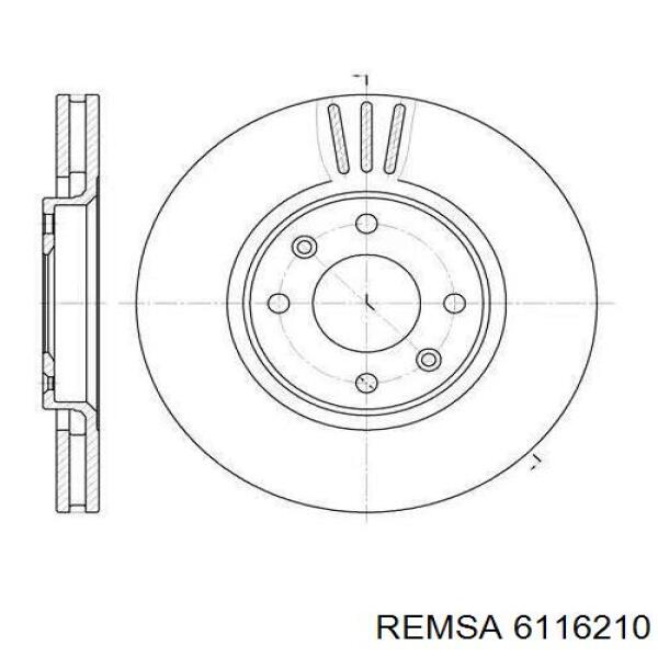 Купить 6116210 Remsa Ротор тормозной