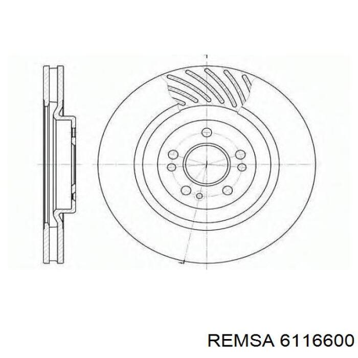 Задний дисковый тормоз Remsa 6116600