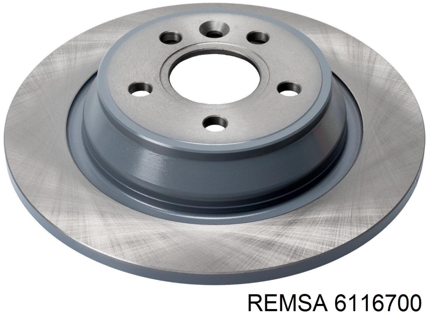 Купить 6116700 Remsa Диск тормозной задний