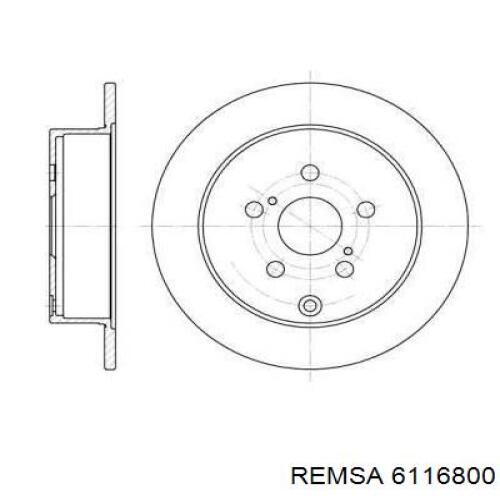 Тормозные диски 6116800 Remsa