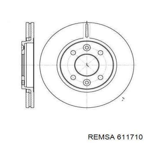 611710 Remsa диск тормозной передний