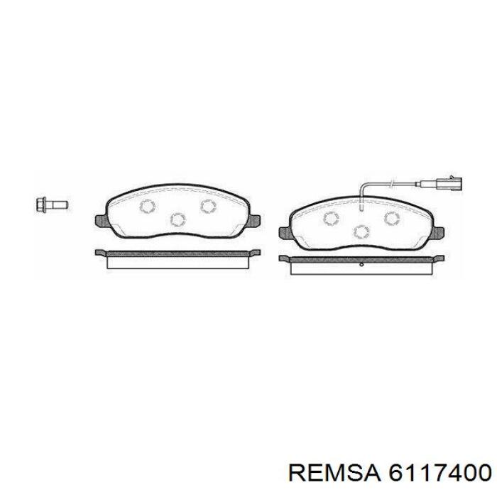 Диск гальмівний задній 6117400 Remsa