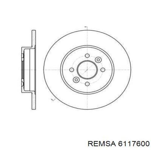 Тормозные диски 6117600 Remsa