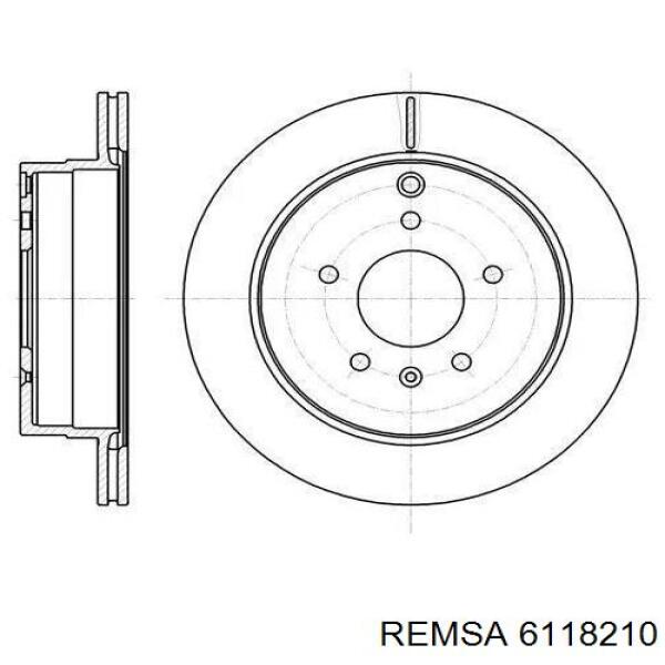 61182.10 Remsa диск тормозной задний