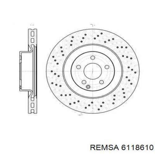 6118610 Remsa диск тормозной передний