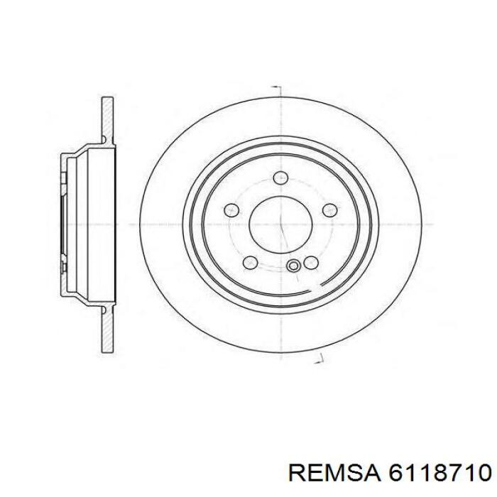 Задний дисковый тормоз Remsa 6118710