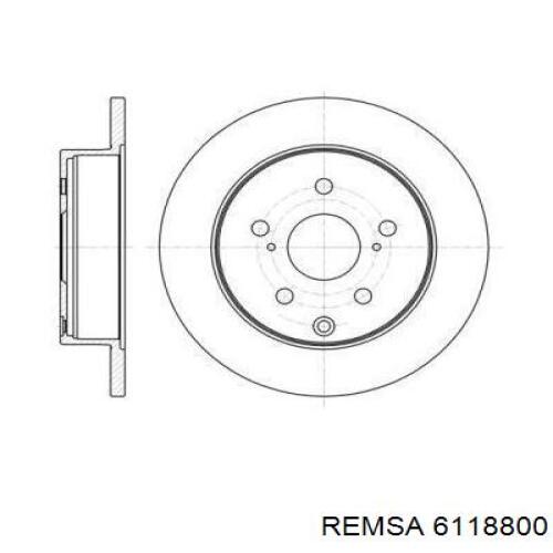 Задний дисковый тормоз Remsa 6118800