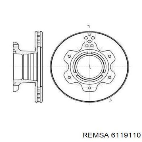 Тормозные диски 6119110 Remsa