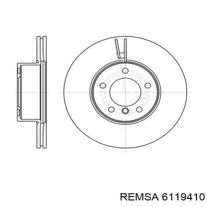 61194.10 Remsa диск тормозной передний