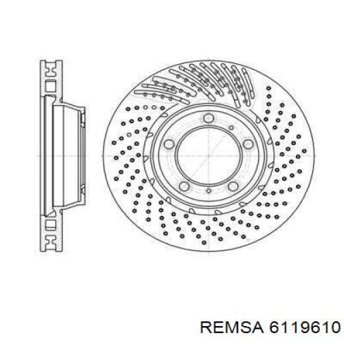 Передние тормозные диски 6119610 Remsa