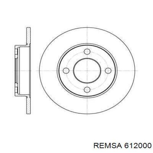 Тормозные диски 612000 Remsa