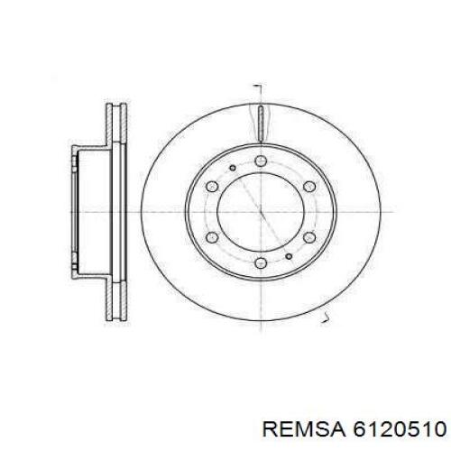 6120510 Remsa диск тормозной передний