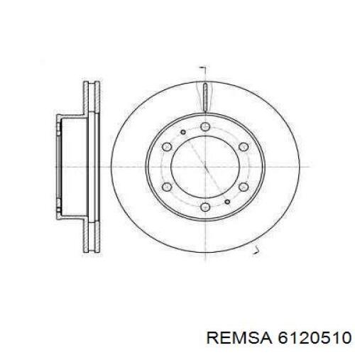6120510 Remsa Диск тормозной передний