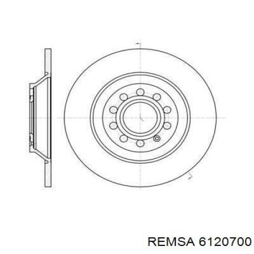 Тормозные диски 6120700 Remsa