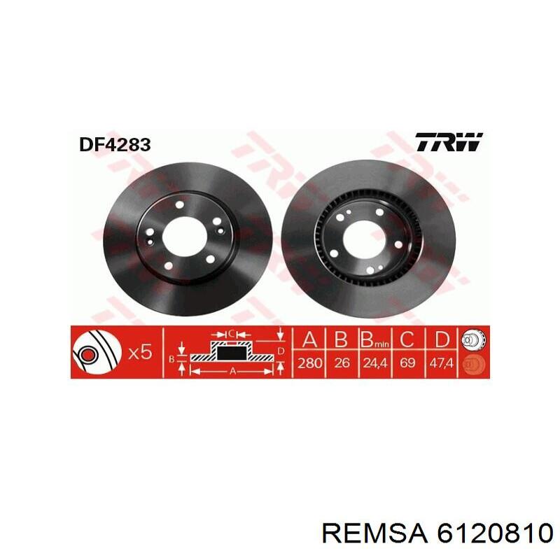 Тормоз дисковый передний Remsa 6120810 цена, от 47.26 USD