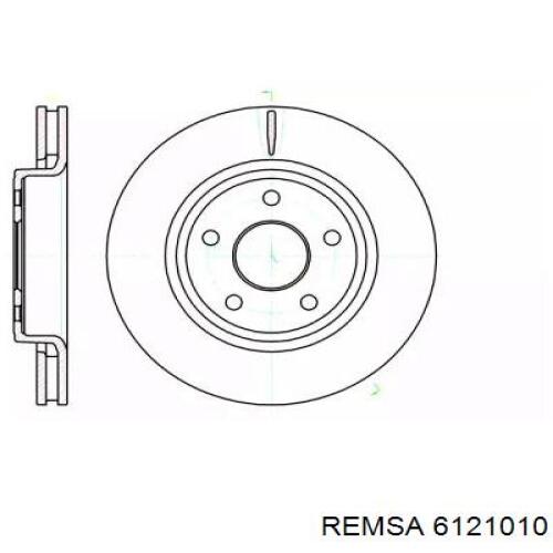 Передние тормозные диски 6121010 Remsa