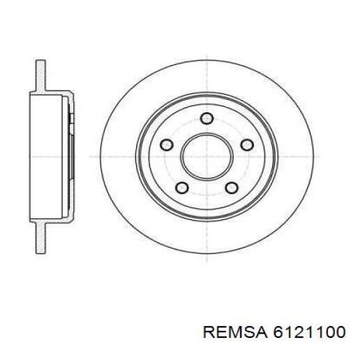 Тормозные диски 6121100 Remsa