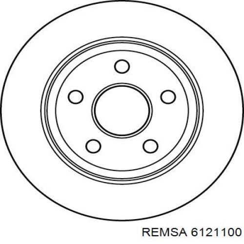 Купить 6121100 Remsa Диск тормозной задний