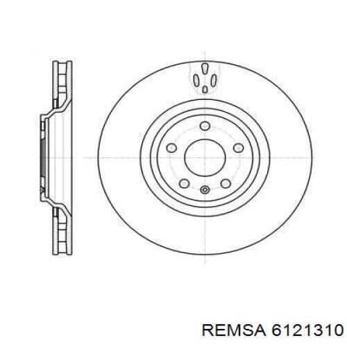 Передние тормозные диски 6121310 Remsa