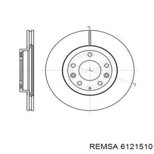 Передние тормозные диски 6121510 Remsa