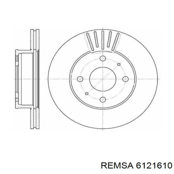 Тормозные диски 6121610 Remsa