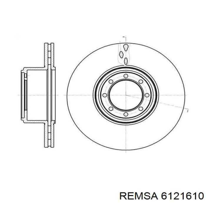 61216.10 Remsa диск тормозной задний