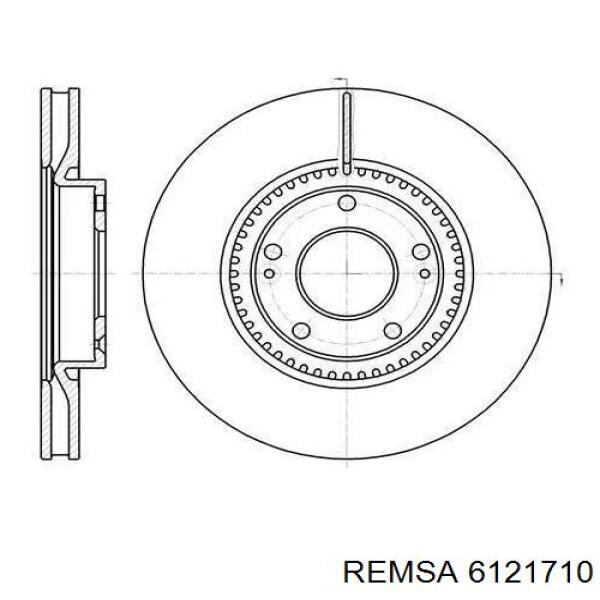 61217.10 Remsa диск тормозной передний