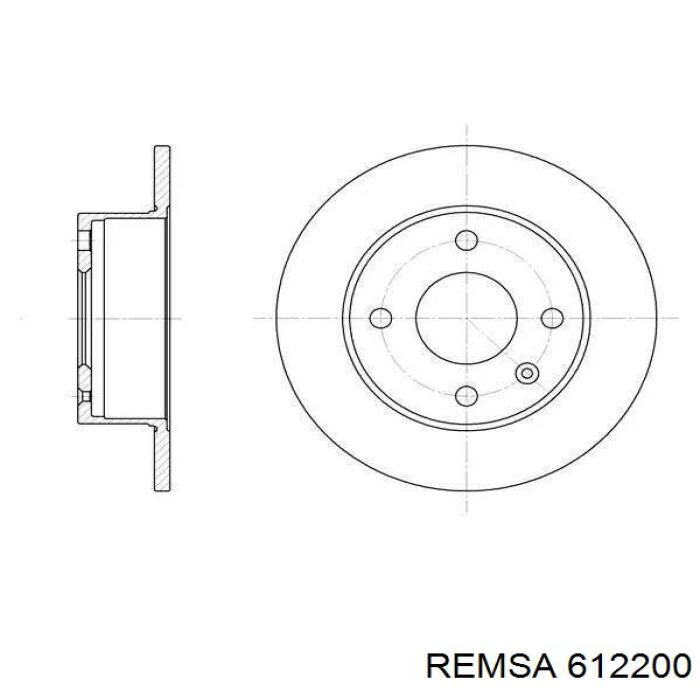 Тормозные диски 612200 Remsa