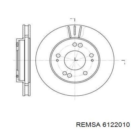 Передние тормозные диски 6122010 Remsa