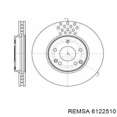 6122510 Remsa диск тормозной передний