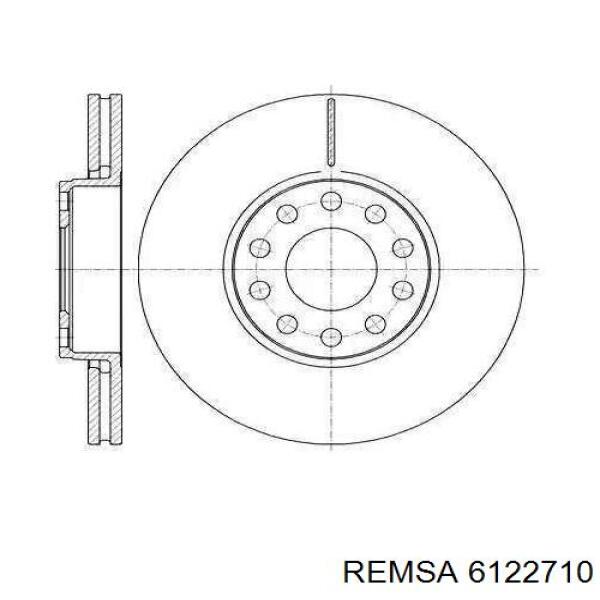 Передние тормозные диски 6122710 Remsa