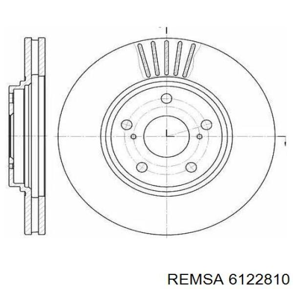 6122810 Remsa диск тормозной передний