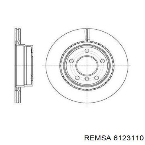 6123110 Remsa диск тормозной задний