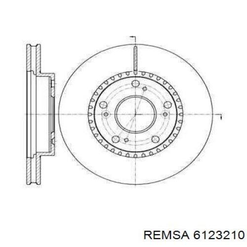 Передние тормозные диски 6123210 Remsa