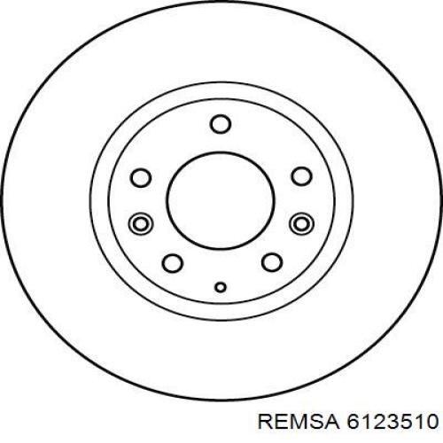 6123510 Remsa Диск тормозной передний