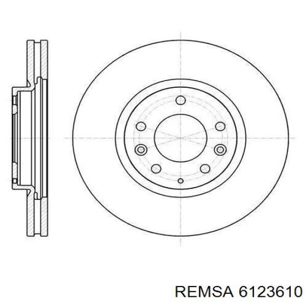 61236.10 Remsa диск тормозной передний