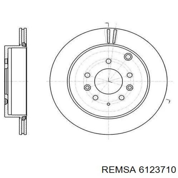 Тормозные диски 6123710 Remsa