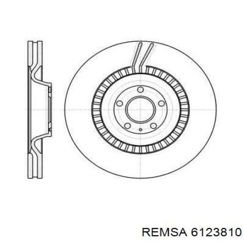 Передние тормозные диски 6123810 Remsa